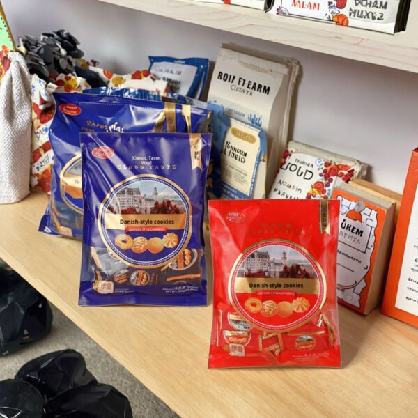 Superior Yummy Spiral Butter Cookies with Glucose Classic Sweet Taste for Casual Eating and Gathering Sharing Box Packaging